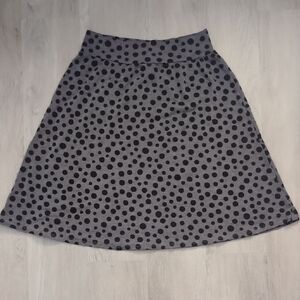 Polka Dot Gray Skirt